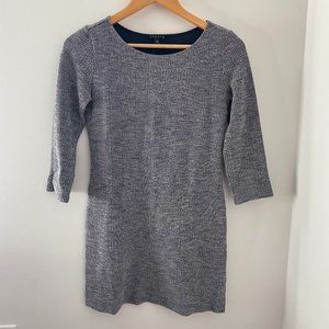 Theory - Blue and White Mini Shift Dress